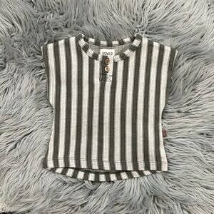 KIDWILD Organics Striped Boxy Tee Tank Top Size 3-6 Month